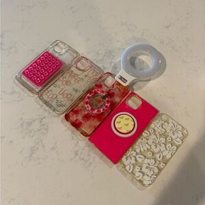 Floral and Pink Phone Case Set